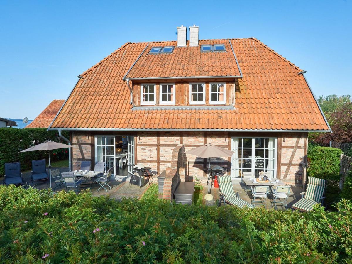 Fachwerkhaeuser Seedorf - Haushaelfte "Sophie Charlott" Mit Kamin Und Terrasse Exterior photo